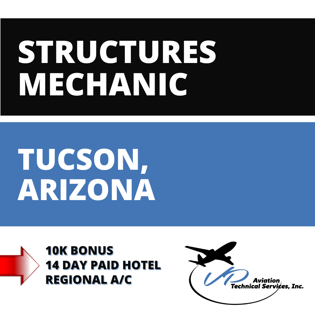 Structures Mechanics BONUS Tucson Arizona VP Aviation structures-mechanics-bonus-tucson-arizona-vp-aviation