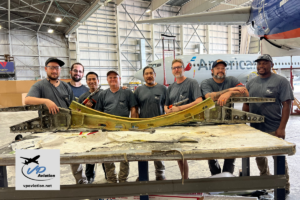 VP Aviation Aircraft Maintenance Mobile Response Team on site in an MRO hangar