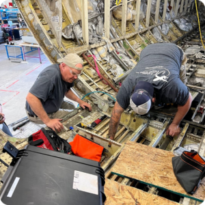 Aircraft maintenance staffing support during heavy maintenance operations.