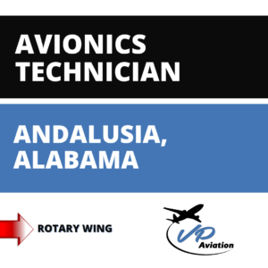 Avionics Technician Andalusia AL job graphic for VP Aviation with competitive pay