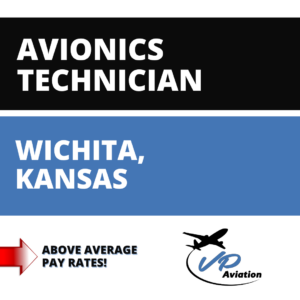 Avionics Technician job in Wichita Kansas supporting C-130 aircraft modifications and avionics installations with VP Aviation.