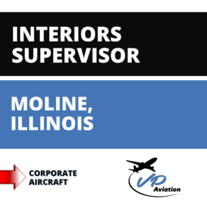 VP Aviation graphic for Interior Supervisor Job